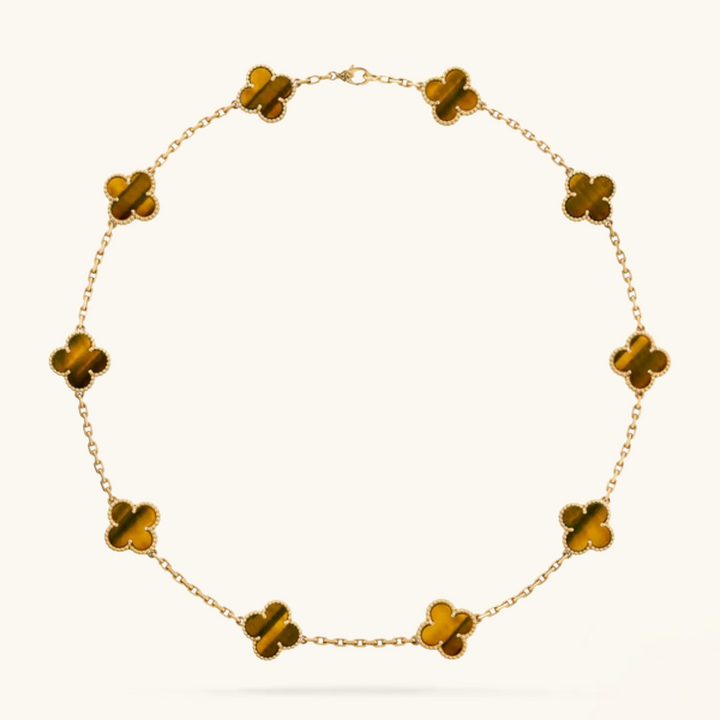 CLOVER | Collier 10 motifs Tigre