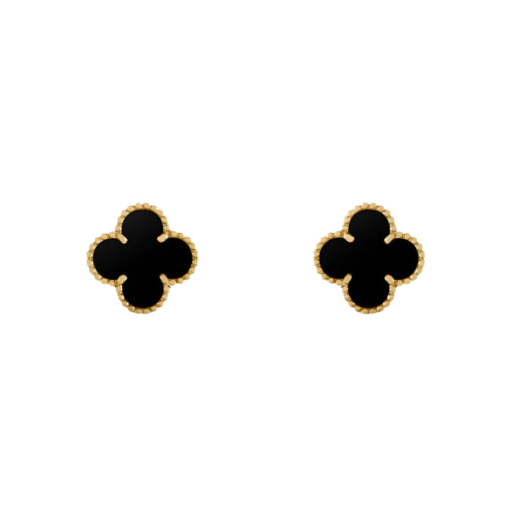 CLOVER | Boucles d'oreilles Noires