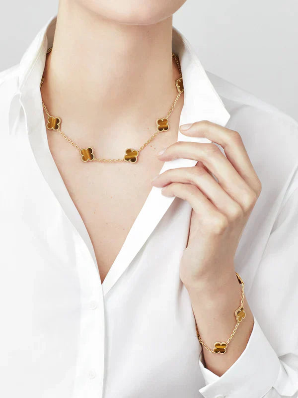 CLOVER | Collier 10 motifs Tigre