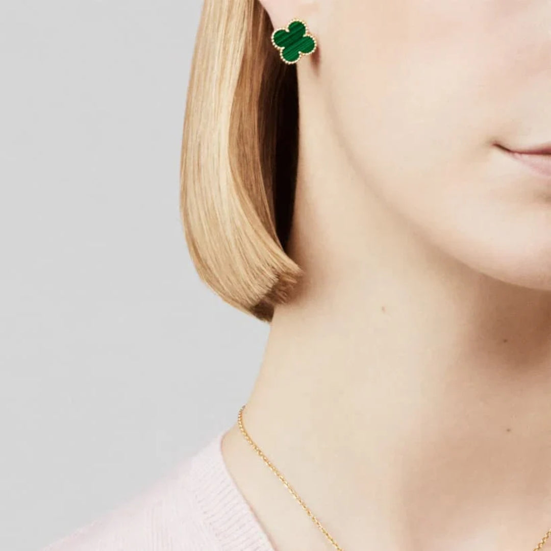 CLOVER | Boucles d'oreilles Vertes