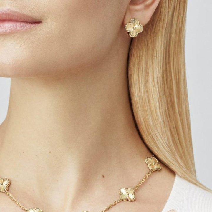 CLOVER | Boucles d'oreilles Or