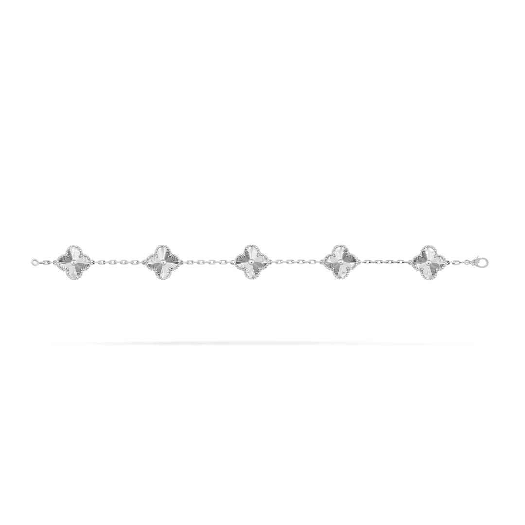 CLOVER | Bracelet Argent