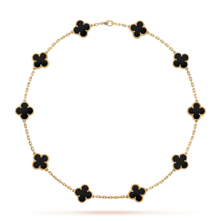 CLOVER | Collier 10 motifs Noir