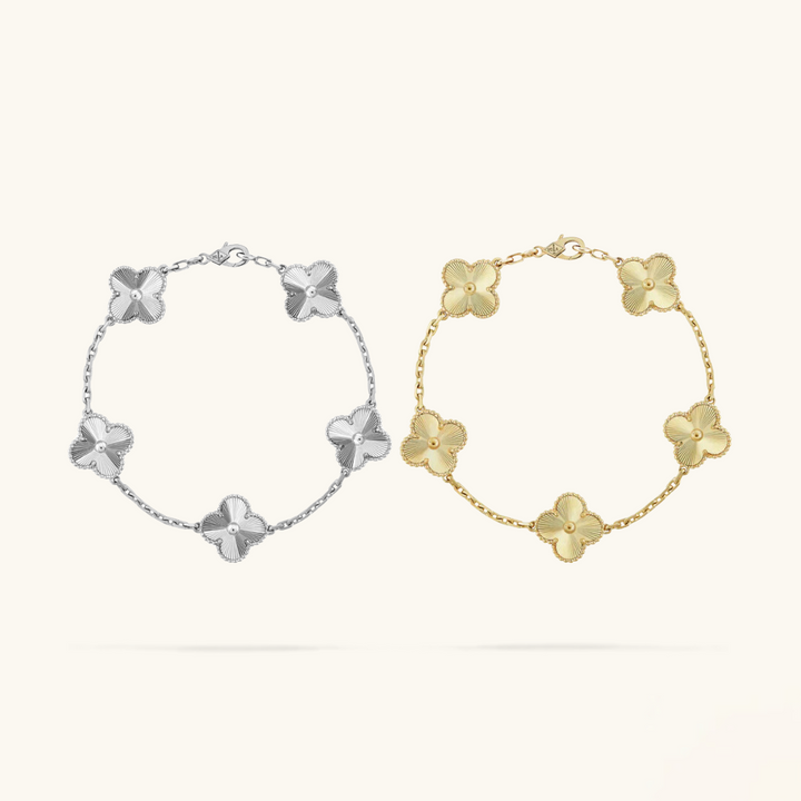 Ensemble 2 bracelets Clover - Argent/Or