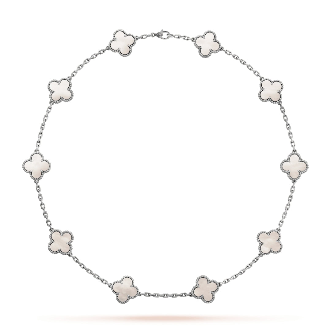 CLOVER | Collier 10 motifs Argent