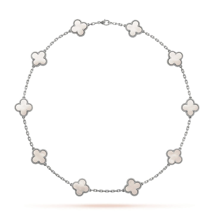 CLOVER | Collier 10 motifs Argent