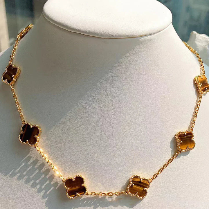 CLOVER | Collier 10 motifs Tigre