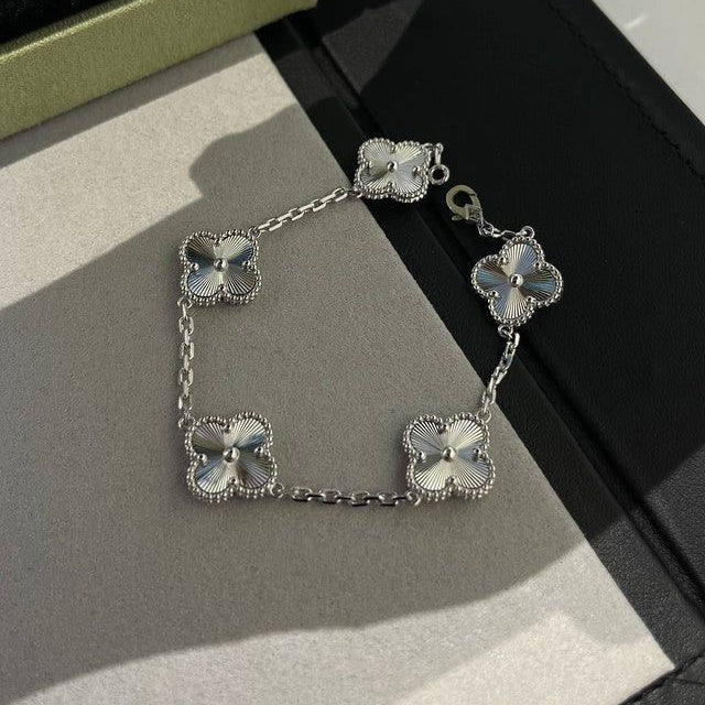 CLOVER | Bracelet Argent