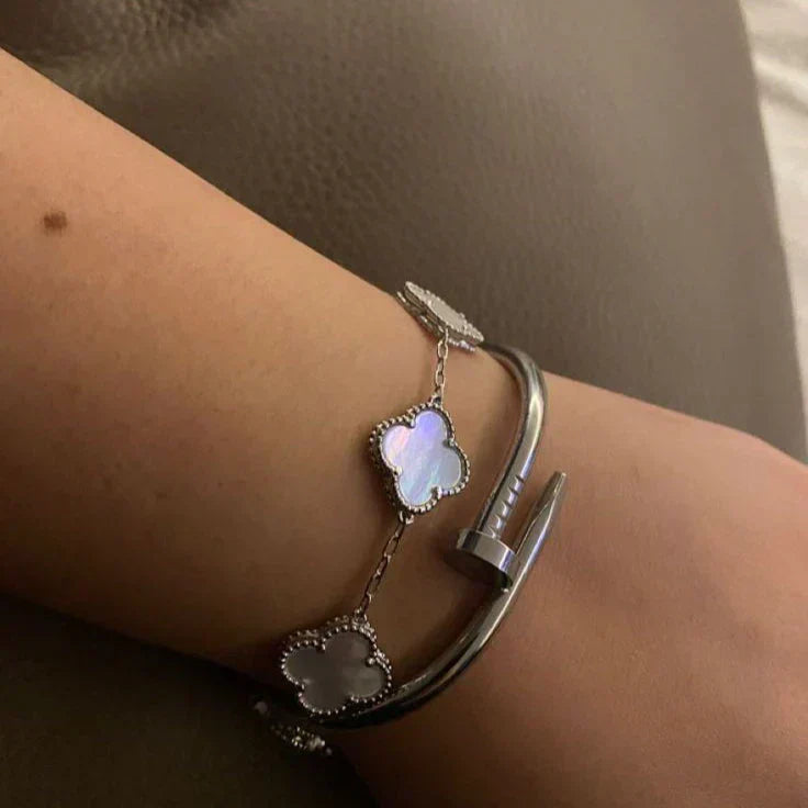 CLOVER | Bracelet Blanc