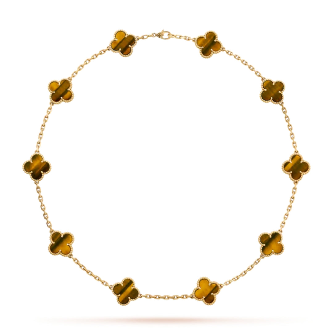 CLOVER | Collier 10 motifs Tigre