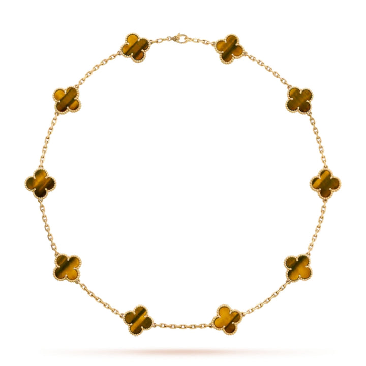 CLOVER | Collier 10 motifs Tigre