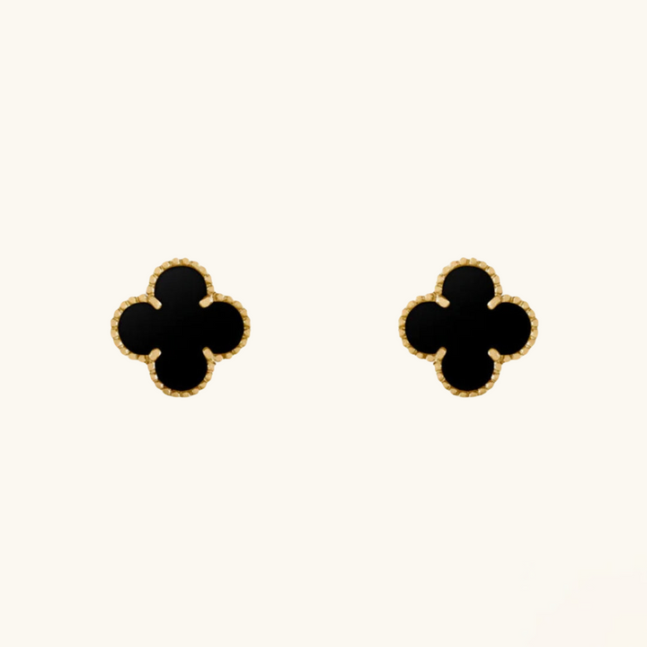 CLOVER | Boucles d'oreilles Noires