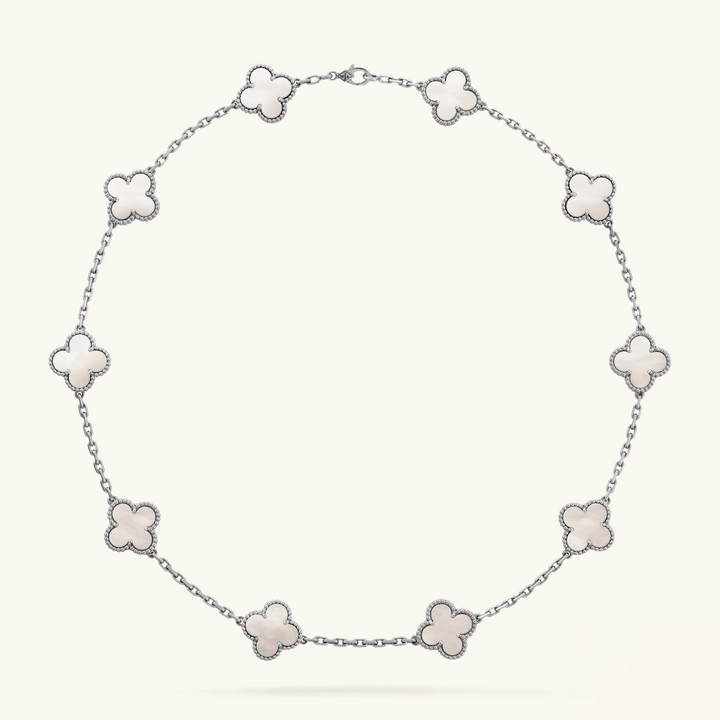 CLOVER | Collier 10 motifs Argent