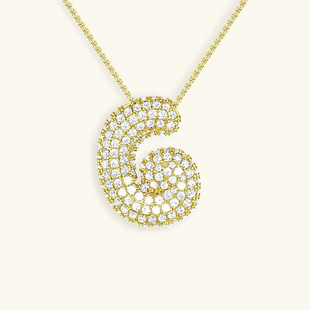 Collier initiale bulle
