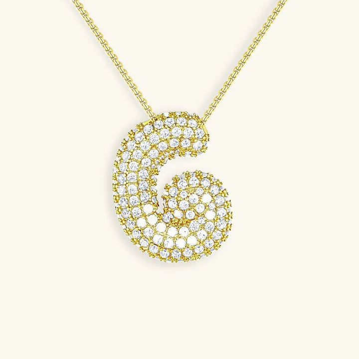 Collier initiale bulle