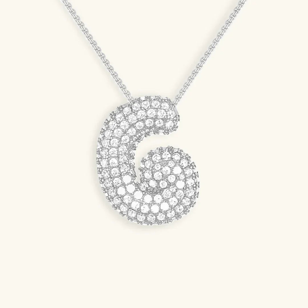 Collier initiale bulle