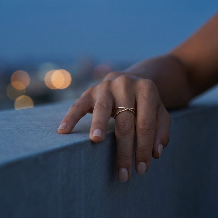 Bague double anneau Aurelia