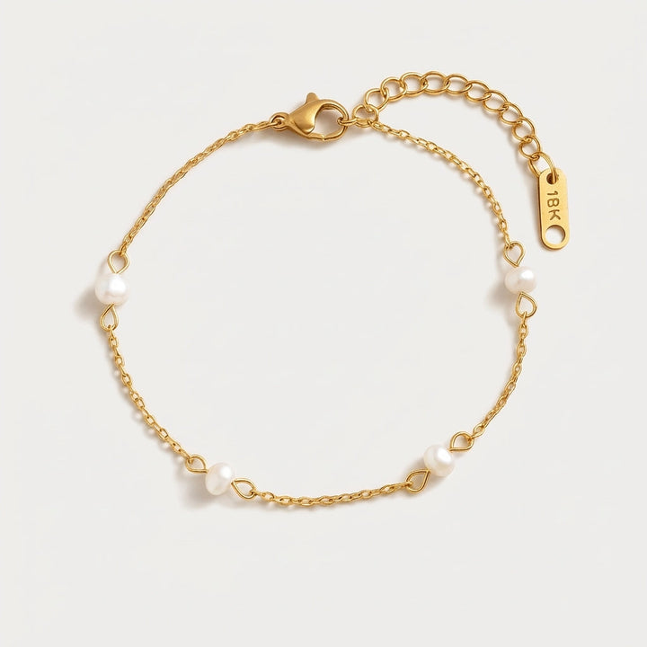 Bracelet chaîne perles Elara