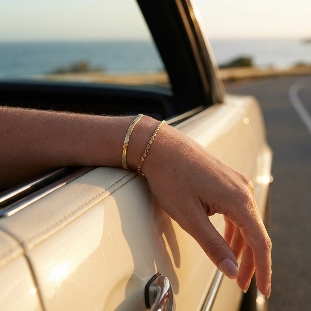 Bracelet duo chaîne Aurelia