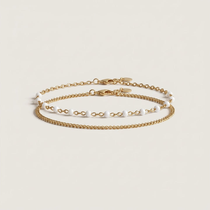 Bracelet duo perles Aurelia