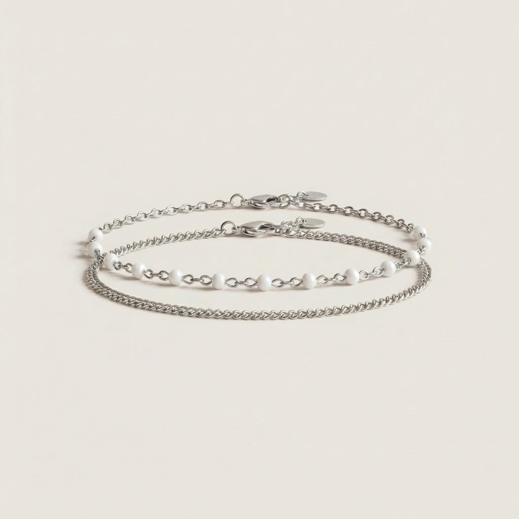 Bracelet duo perles Aurelia