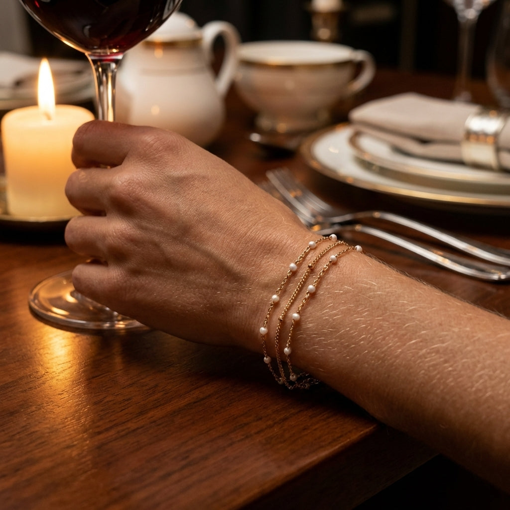 Bracelet duo perles Aurelia