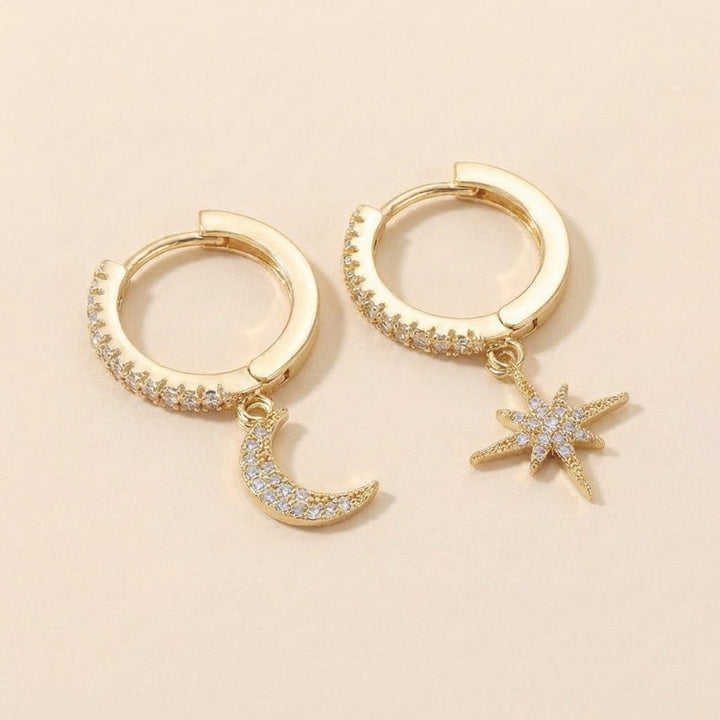 Créoles Lune & Étoile Celeste