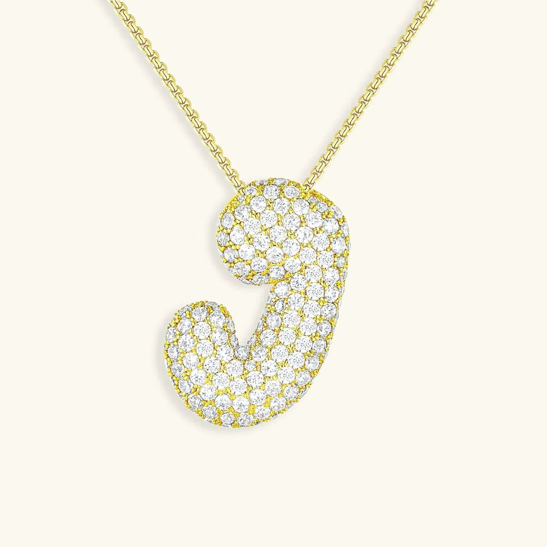 Collier initiale bulle