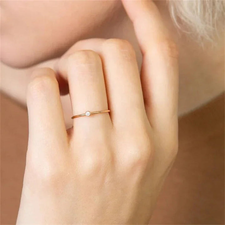 Bague pierre de naissance Amelia