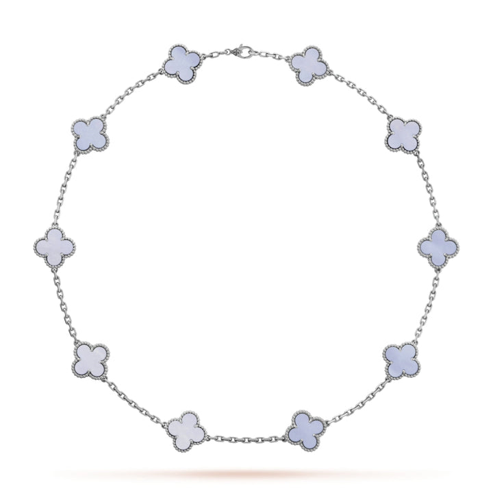 CLOVER | Collier 10 motifs Violet