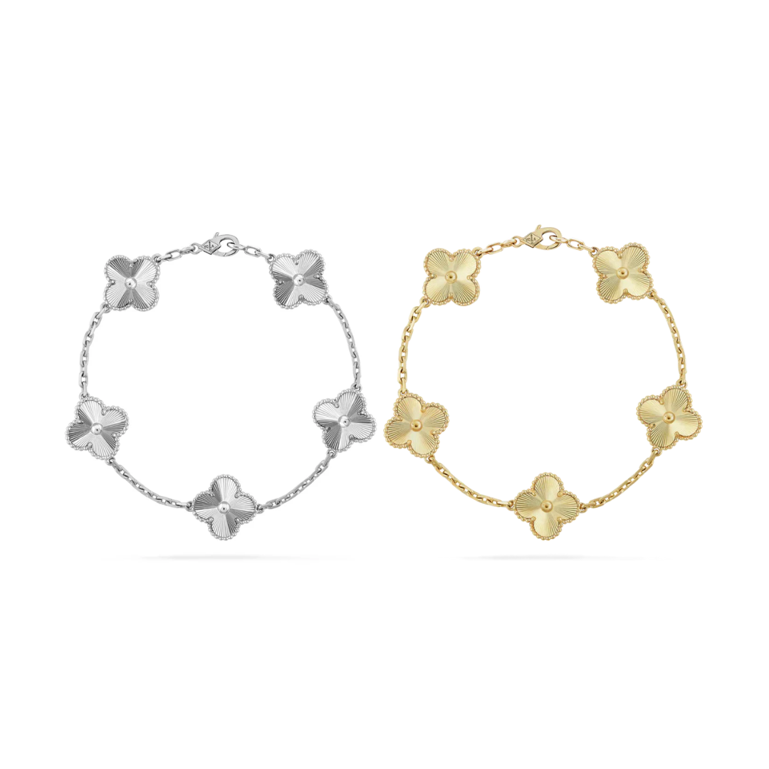 Ensemble 2 bracelets Clover - Argent/Or