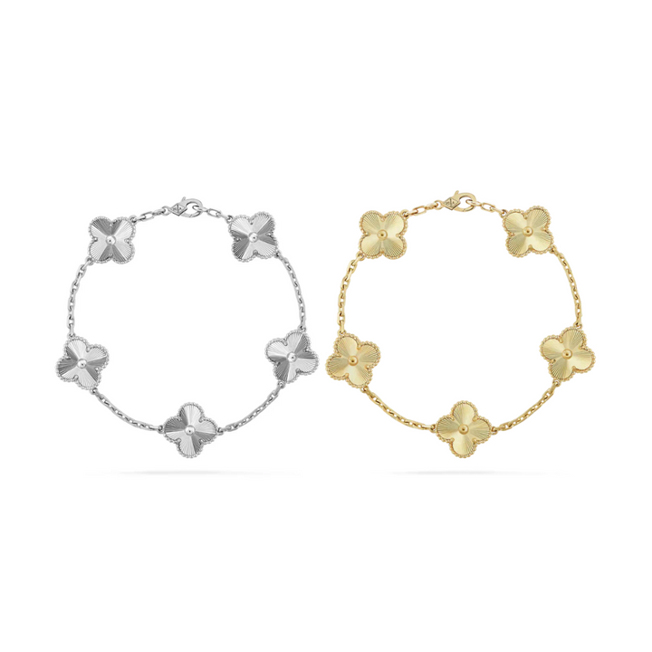 Ensemble 2 bracelets Clover - Argent/Or