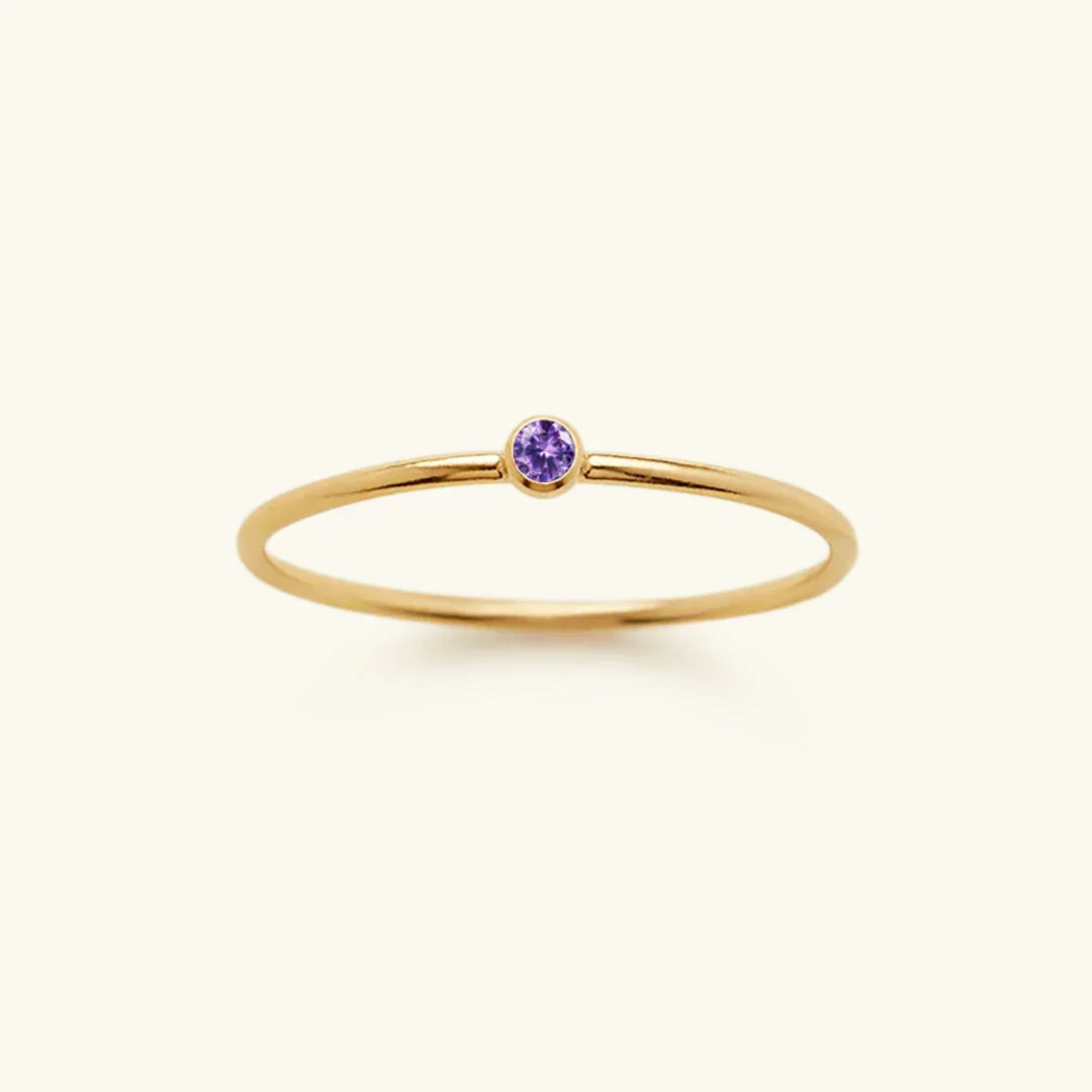 Bague pierre de naissance Amelia