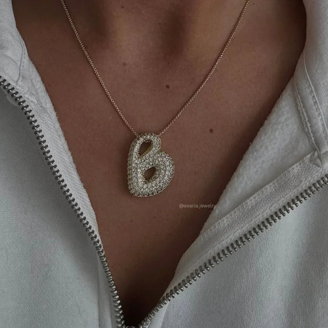 Collier initiale bulle