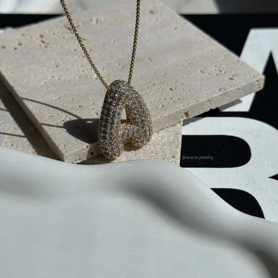 Collier initiale bulle