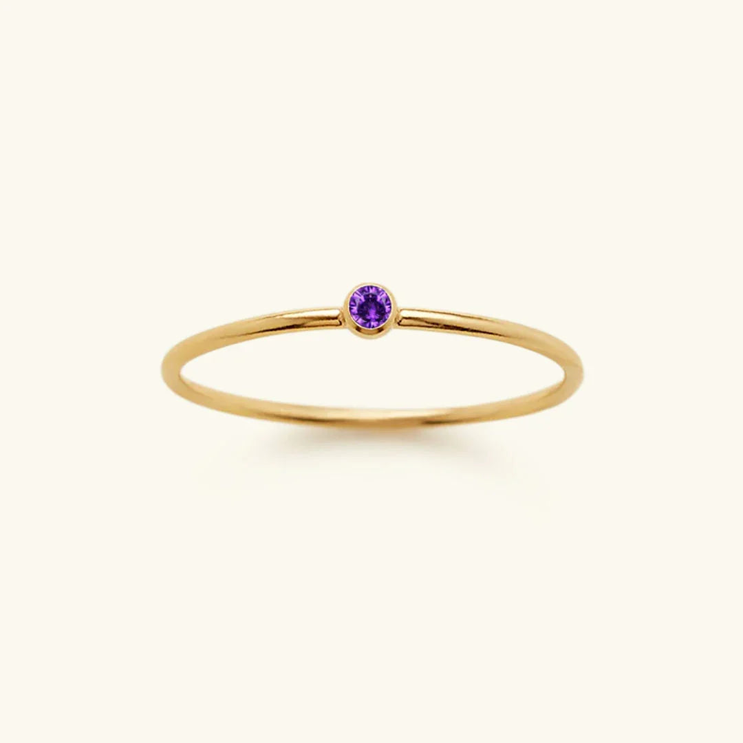 Bague pierre de naissance Amelia