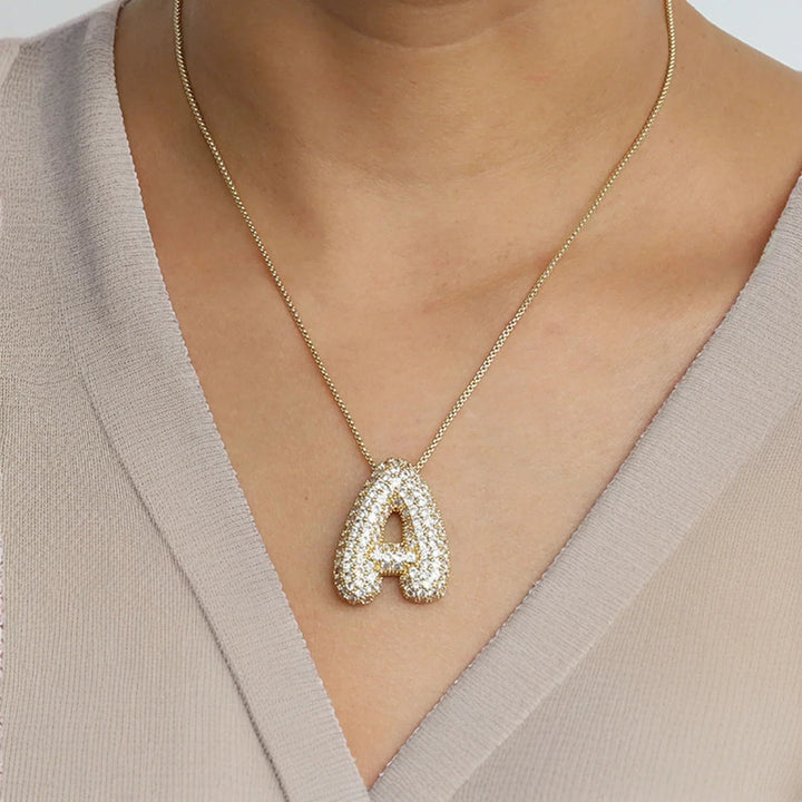 Collier initiale bulle