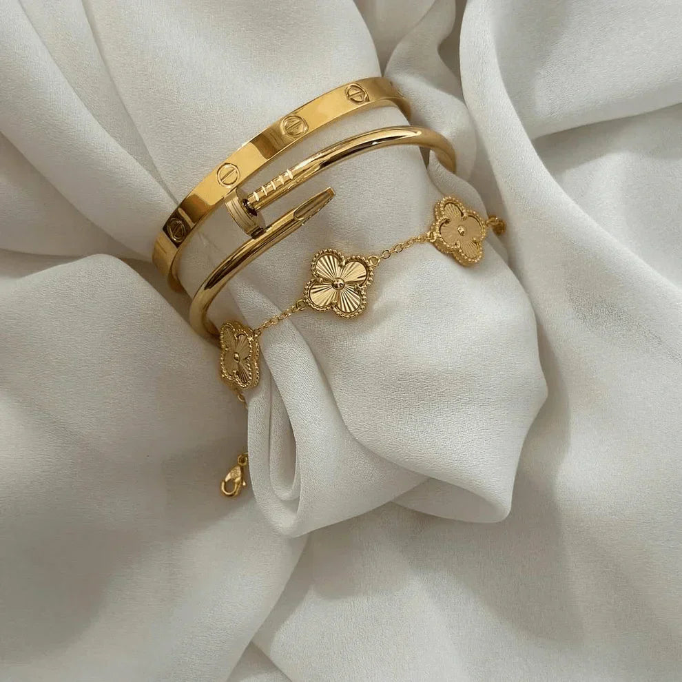 Ensemble 3 bracelets - Or
