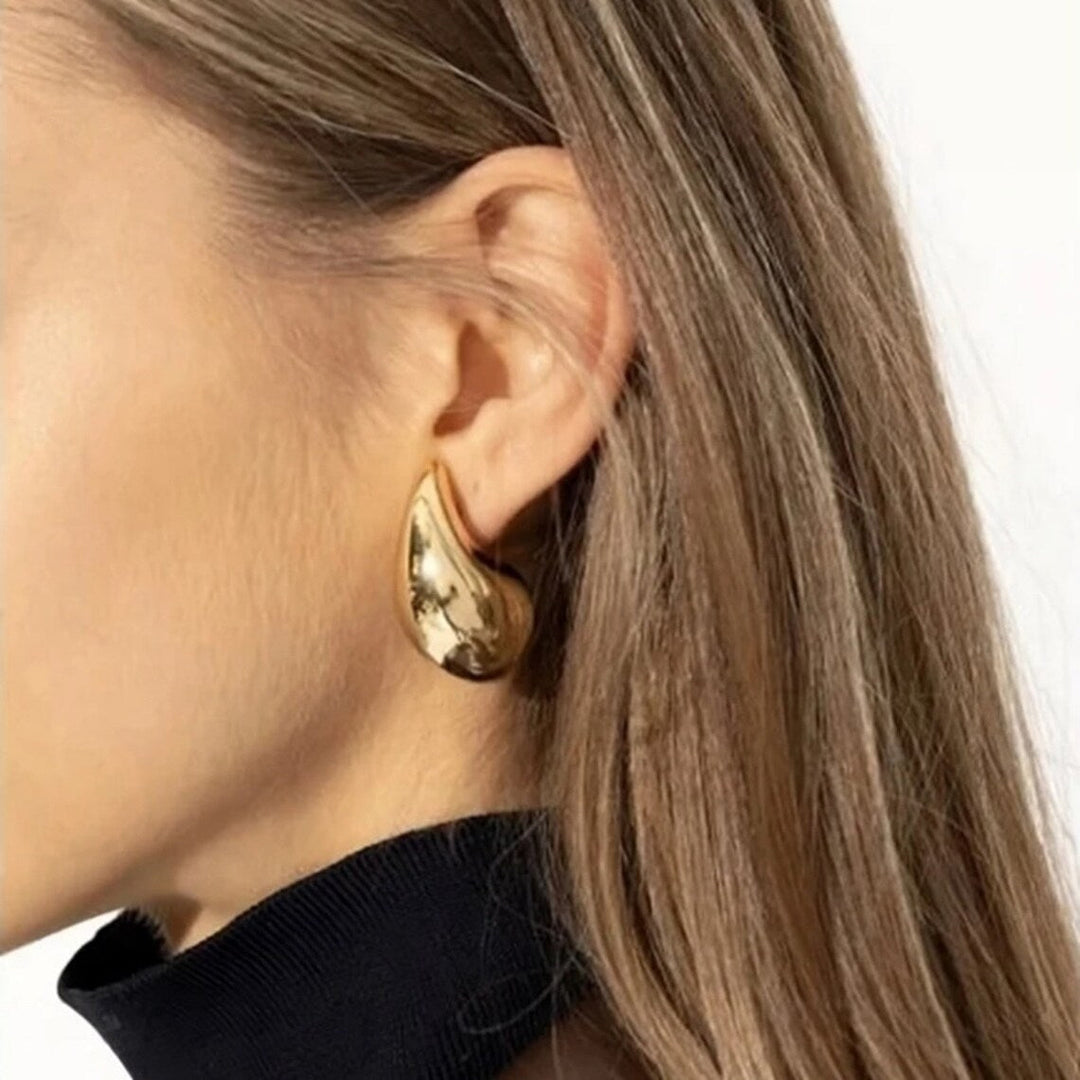 Boucles d'oreilles larme or Sandra