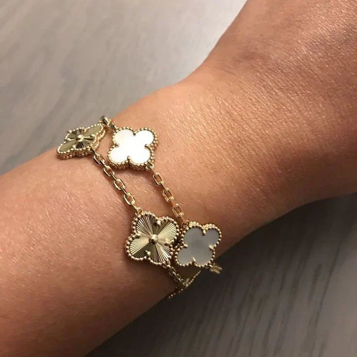 CLOVER | Bracelet Blanc