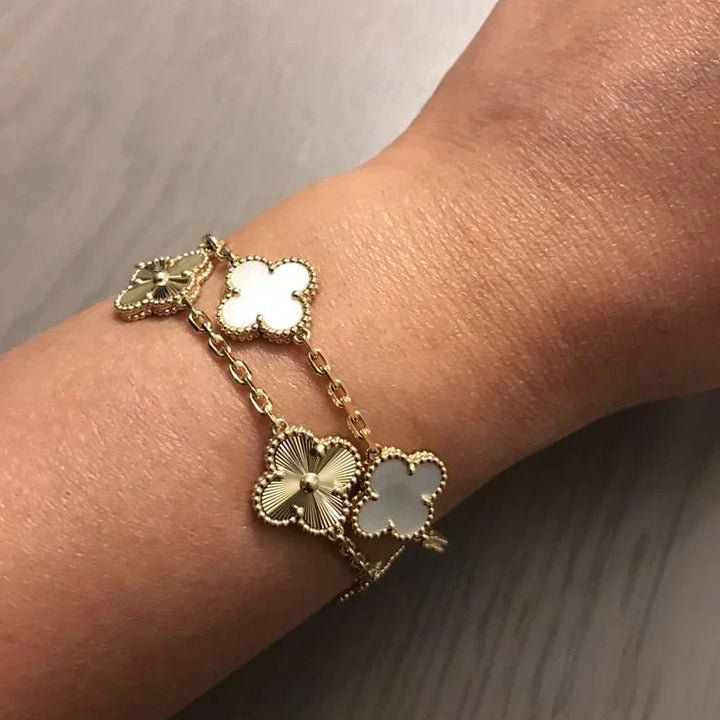 CLOVER | Bracelet Blanc