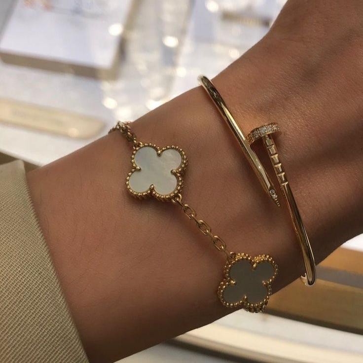 CLOVER | Bracelet Blanc