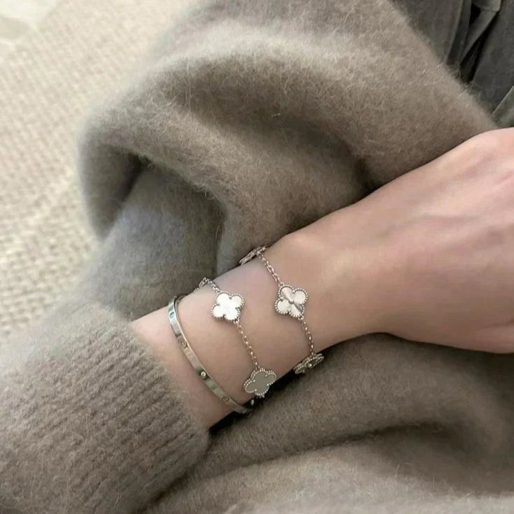 CLOVER | Bracelet Blanc